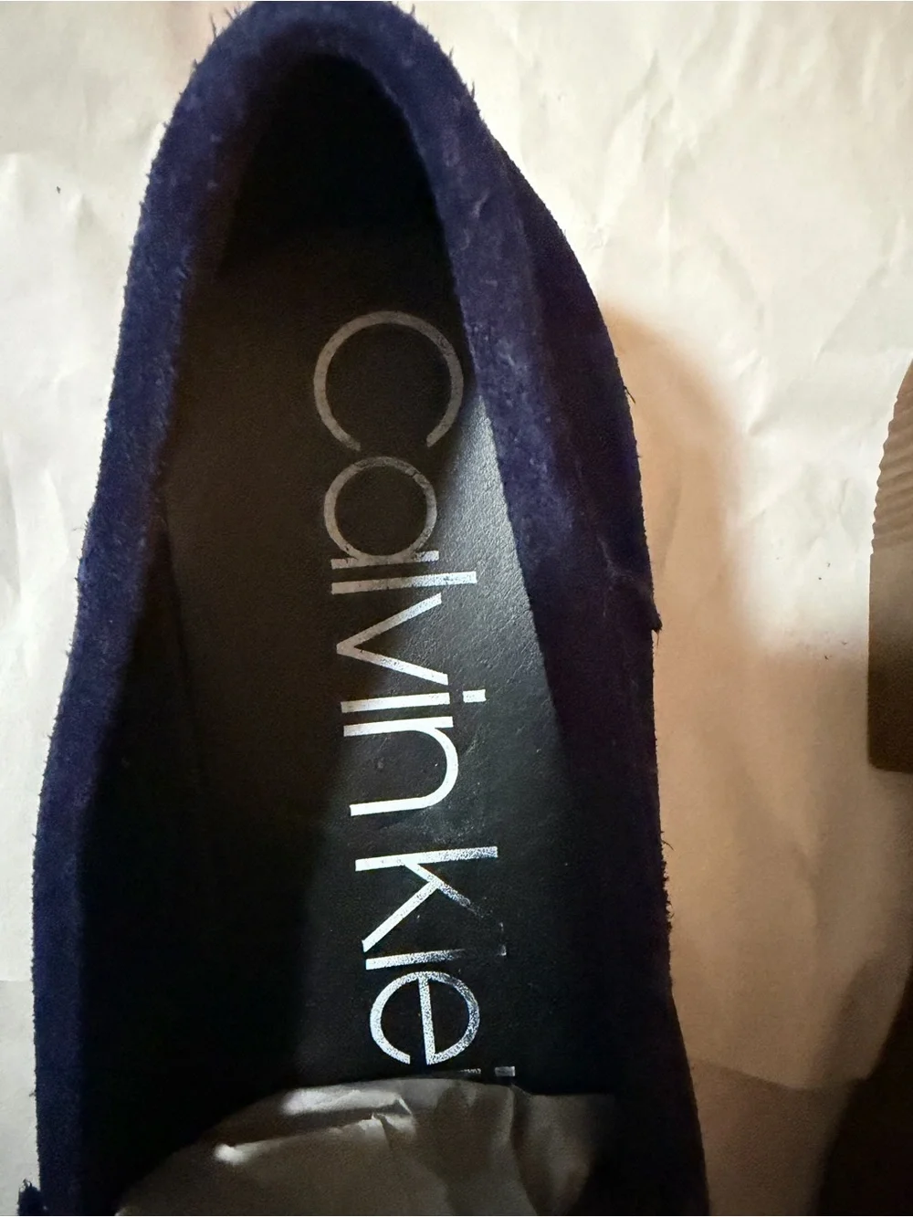 Calvin Klein Men’s ‘Vance’ Navy Suede Loafers